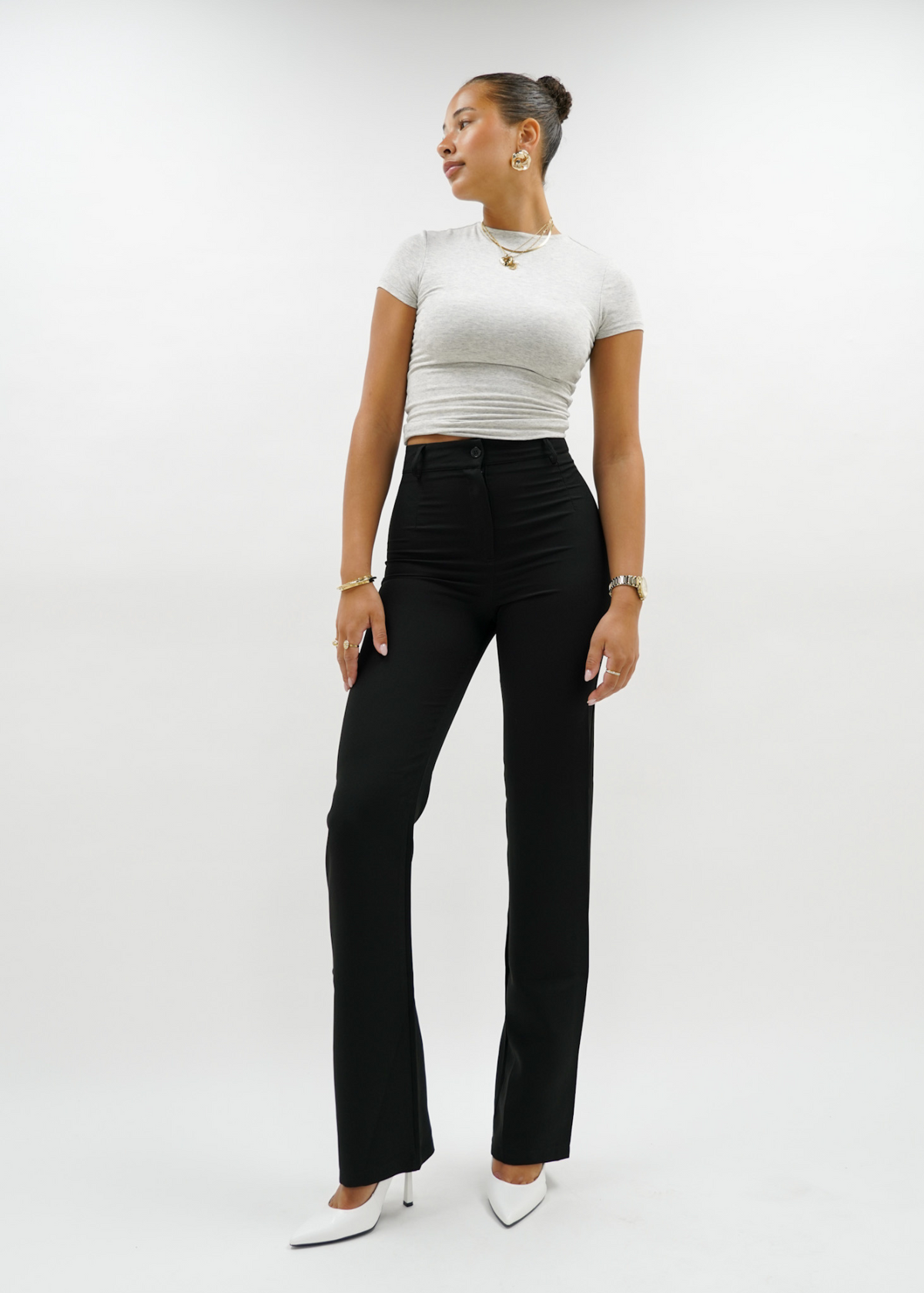 Straight leg pants classic black (tall)