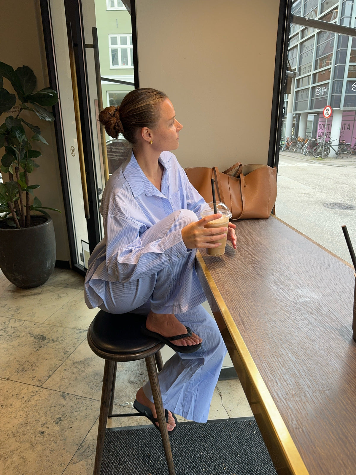 Mathilde Ravn striped shirt - blue/white