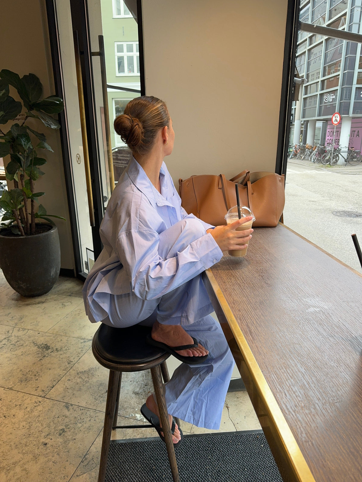 Mathilde Ravn striped shirt - blue/white