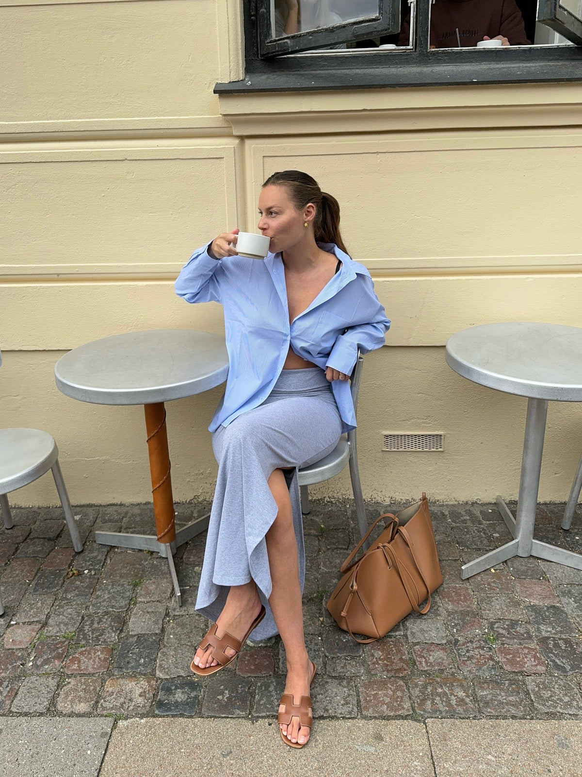 Mathilde Ravn striped shirt - blue/white