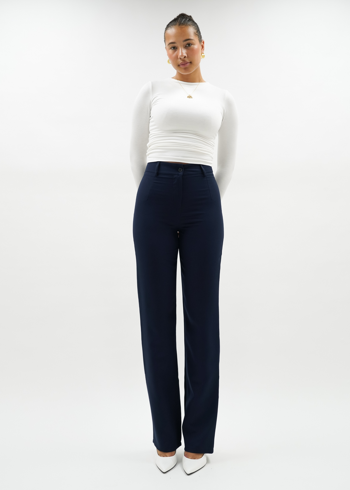 Straight leg pants classic night blue (tall)