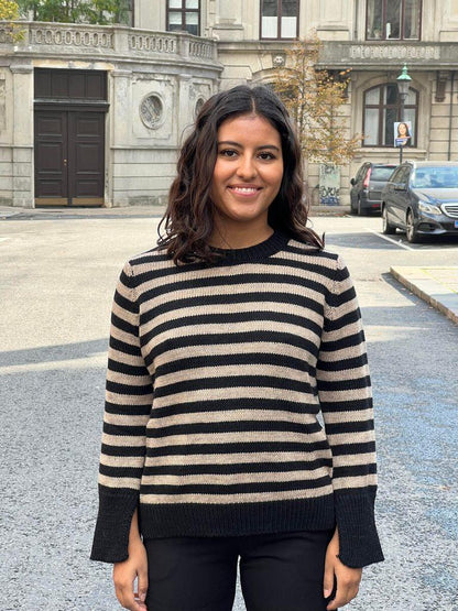 Paulina knit - beige/black