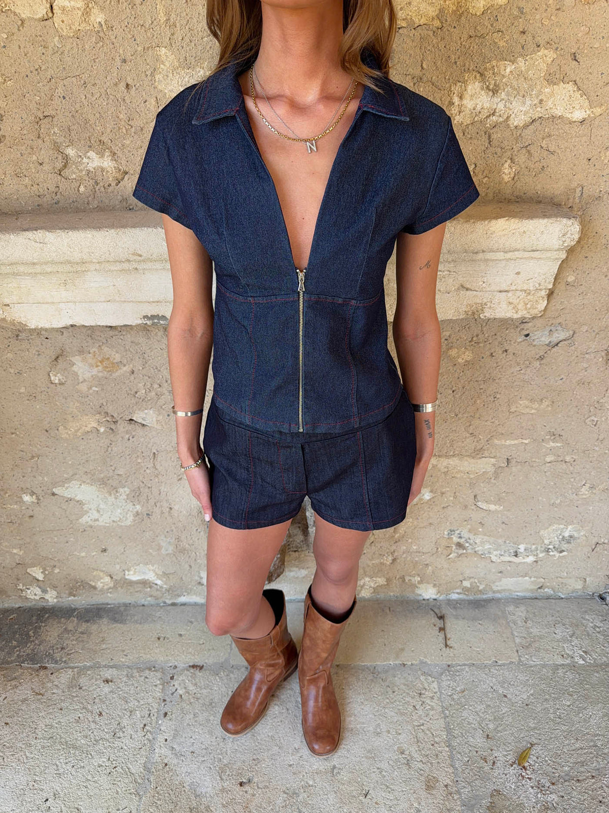 Dorthea denim shirt - Dark blue